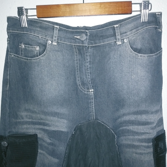 My Design 3 29 Jeans Black Grunge Goth Cargo Maxi Skirt - Picture 7 of 12